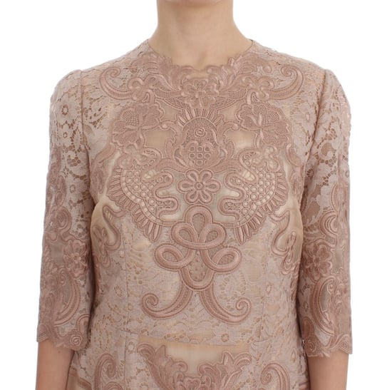 Vestido Midi de Encaje con Mangas de 34 Pulgadas - Image 5