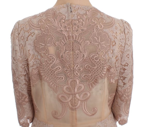 Vestido Midi de Encaje con Mangas de 34 Pulgadas - Image 6