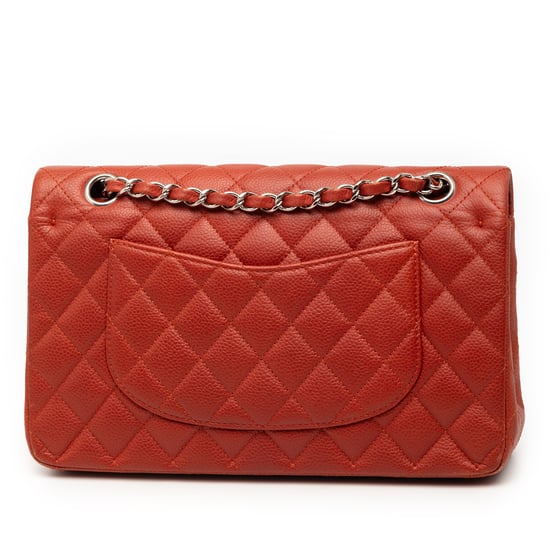 Clutch Doble Pliegue Clásico de Caviar Mediano de Segunda Mano - Image 2