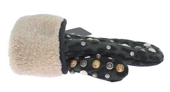 Guantes con Estampado de Leopardo y Studs - Image 4