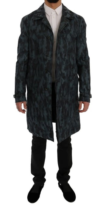 Abrigo de manga larga con estampado de camuflaje - Image 2