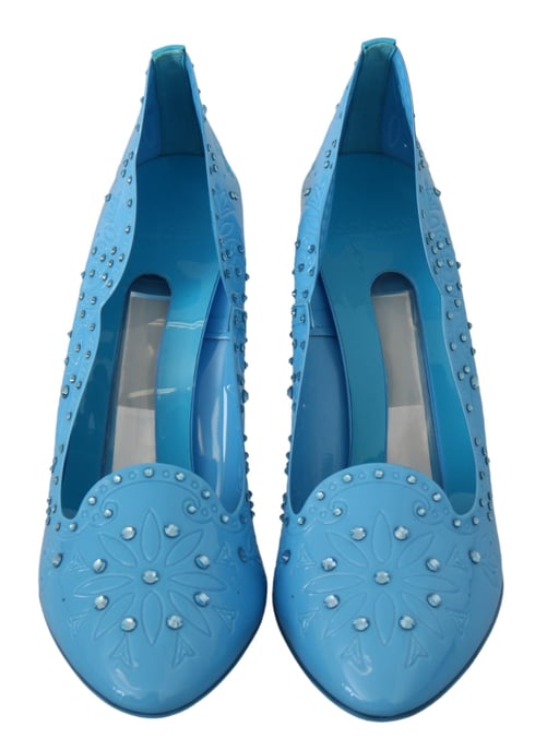 Zapatos de Tacón Florales de Cristal Azul DOLCE & GABBANA CENICIENTA - Image 4