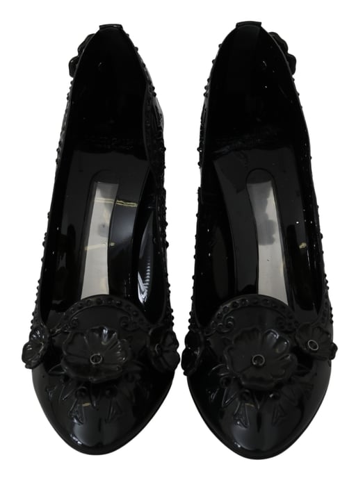 Zapatos de Tacón Alto Embellecidos con Flores - Image 4
