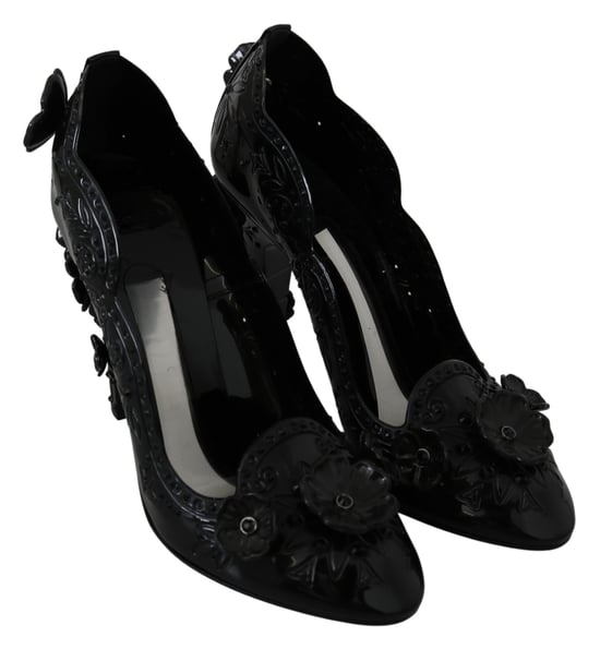 Zapatos de Tacón Alto Embellecidos con Flores - Image 5