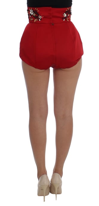 Shorts Bordados Florales de Cintura Alta - Image 3
