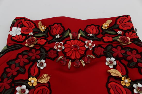 Shorts de Cintura Alta Bordados con Floral de Dolce Gabbana - Image 5
