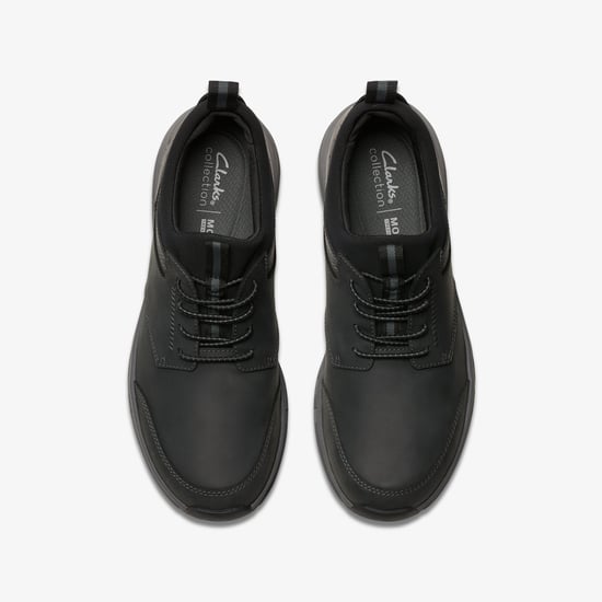Motion Trek EZ Black Leather Trainers - Image 6