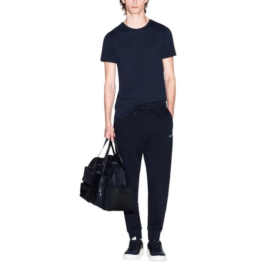 Pantalones de chándal de algodón azul Armani Exchange - Image 3
