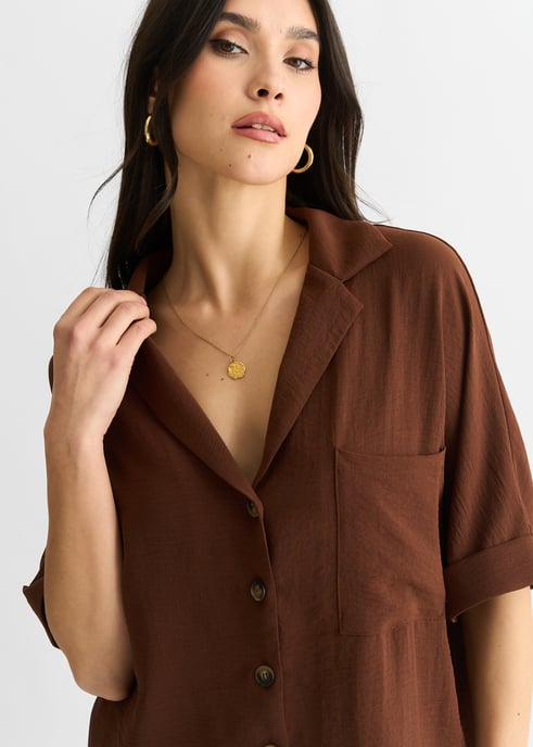 Camiseta oversize de Brown Air Flow - Image 2