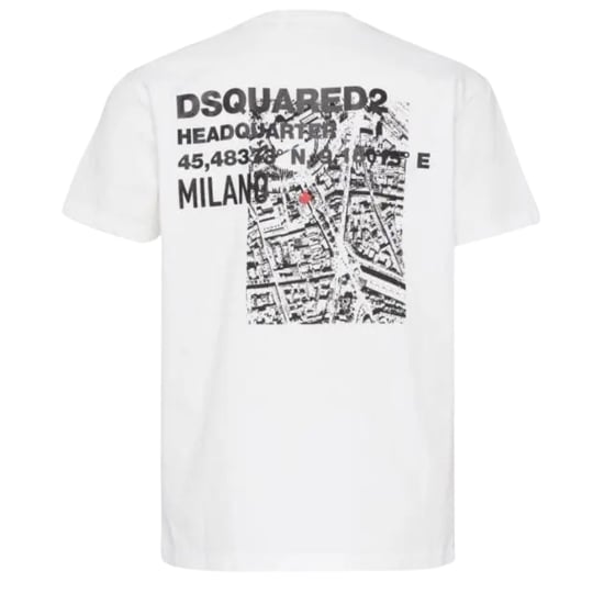 Camiseta Blanca Dsquared2 Cool Fit Headquarters - Image 2