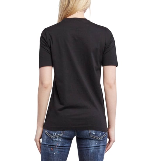 Camiseta Negra Con Logo Pequeño En El Pecho De Dsquared2 Icon - Image 3
