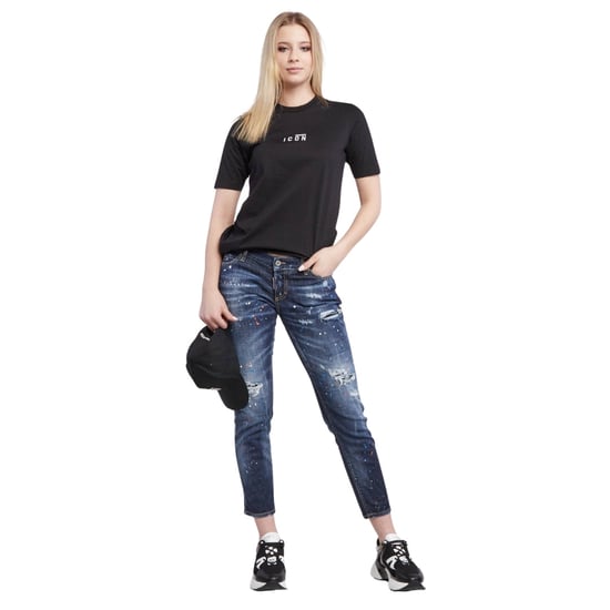 Camiseta Negra Con Logo Pequeño En El Pecho De Dsquared2 Icon - Image 5