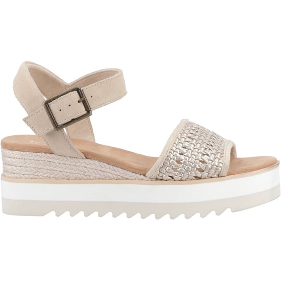 TOMS Diana Leather Women's Champagne Sandals - Image 5