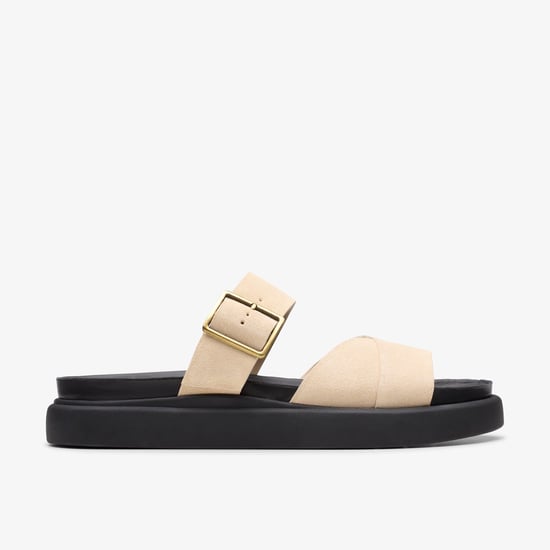 Sandalias de Ante Ecru Aristella Mule - Image 1