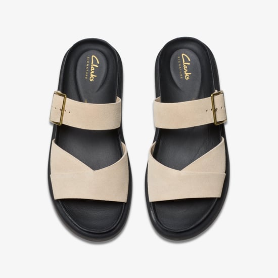 Sandalias de Ante Ecru Aristella Mule - Image 6