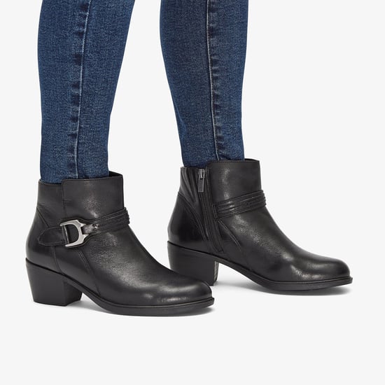Botas de Cuero Neva con Hebilla Negra - Image 2