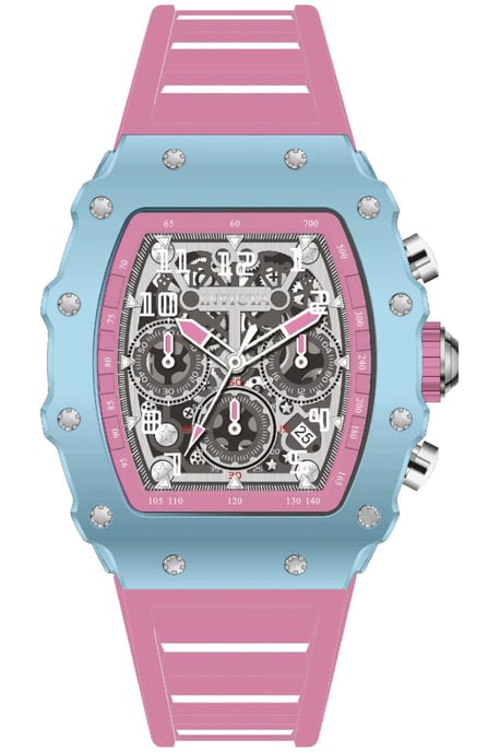 INVICTA Racing 69706 Reloj de Hombre - Movimiento de Cuarzo - Acrílico con Esfera Plateada - 43 mm - Image 1