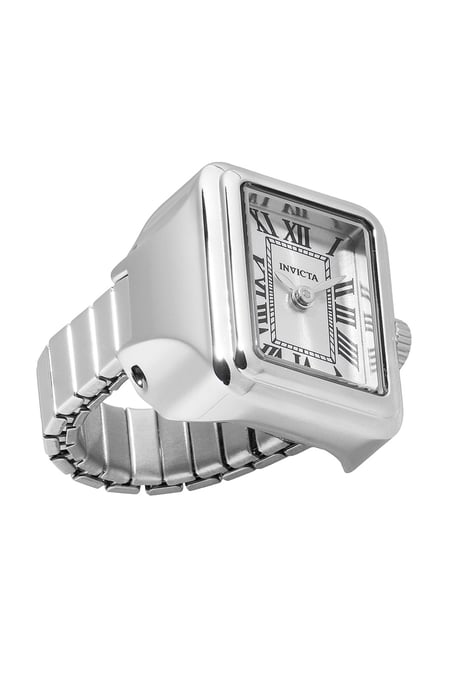 INVICTA Mini Ring 49894 Reloj de Mujer - Movimiento de Cuarzo - Acero Inoxidable con Esfera Plateada - 18 mm - Image 2