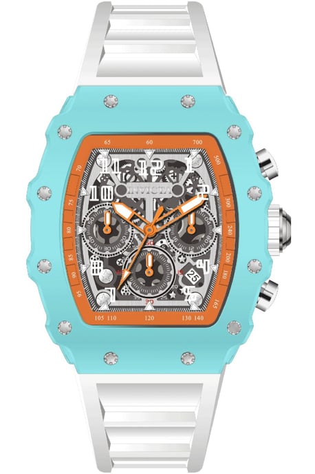 INVICTA Racing 69708 Reloj de Hombre - Movimiento de Cuarzo - Acrílico con Esfera Plateada - 43 mm - Image 1