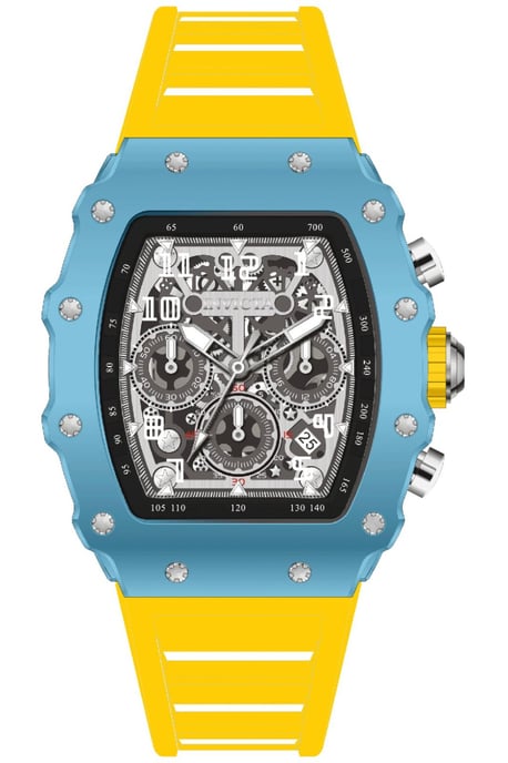 INVICTA Racing 69694 Reloj de Hombre - Movimiento de Cuarzo - Acrílico con Esfera Plateada - 43 mm - Image 1
