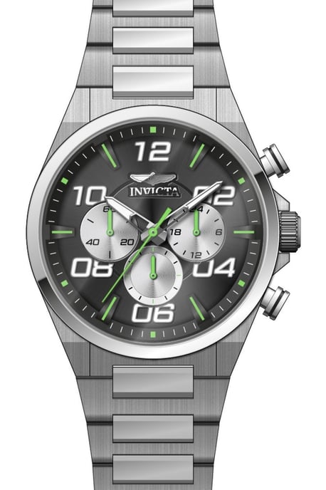 Invicta Speedway 50427 Reloj de Hombre - Movimiento de Cuarzo - Acero Inoxidable con Esfera Negra - 44 mm - Image 1