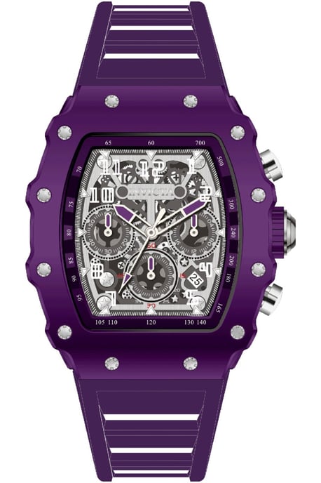 INVICTA Racing 69709 Reloj de Hombre - Movimiento de Cuarzo - Acrílico con Esfera Plateada - 43 mm - Image 1