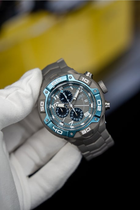 INVICTA Speedway 49881 Reloj de Hombre - Movimiento de Cuarzo - Acero Inoxidable con Esfera Gris - 50 mm - Image 2