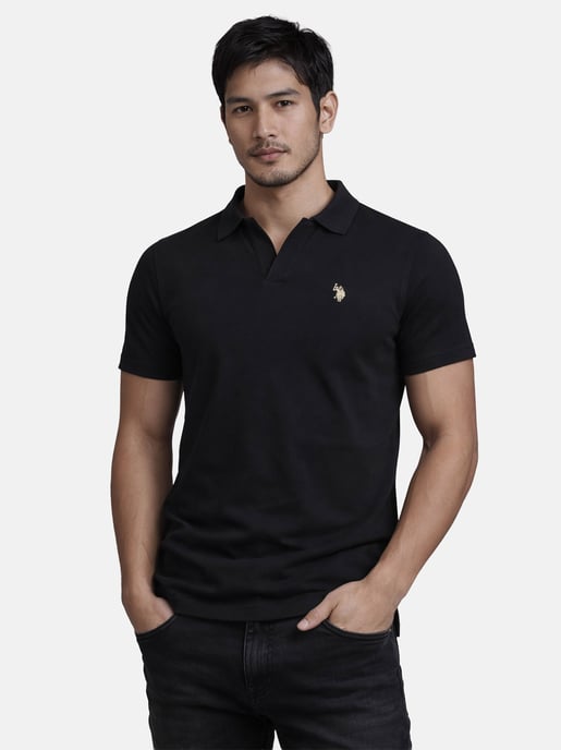 Polo para hombre U.S. Polo Assn. con cuello abierto - Image 5