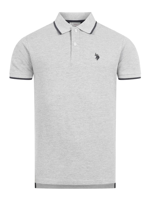 Polo para hombre U.S. Polo Assn. de algodón con detalles en contraste - Image 1