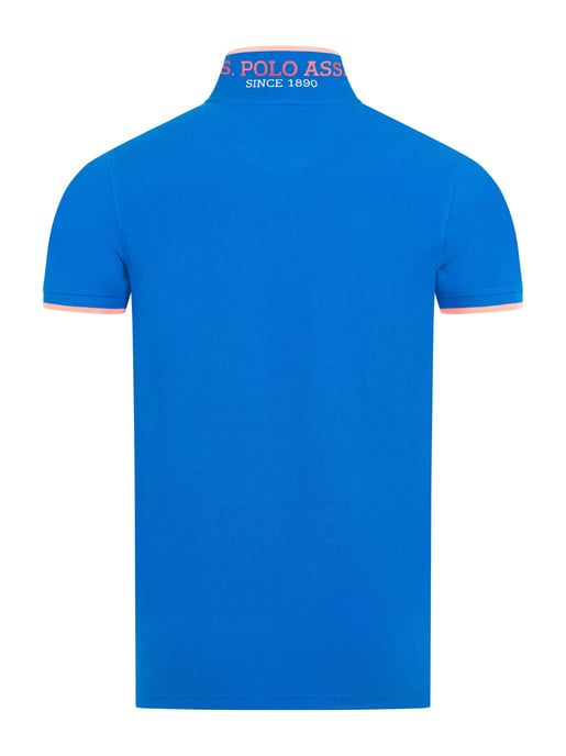 Polo para hombre U.S. Polo Assn. de algodón con detalles en contraste - Image 3