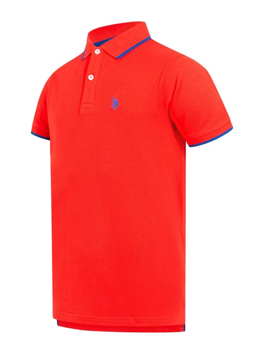 Polo para hombre U.S. Polo Assn. de algodón con detalles en contraste - Image 2