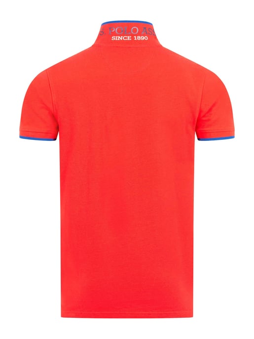 Polo para hombre U.S. Polo Assn. de algodón con detalles en contraste - Image 3