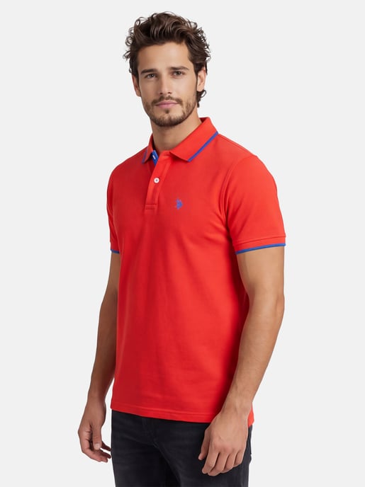 Polo para hombre U.S. Polo Assn. de algodón con detalles en contraste - Image 6
