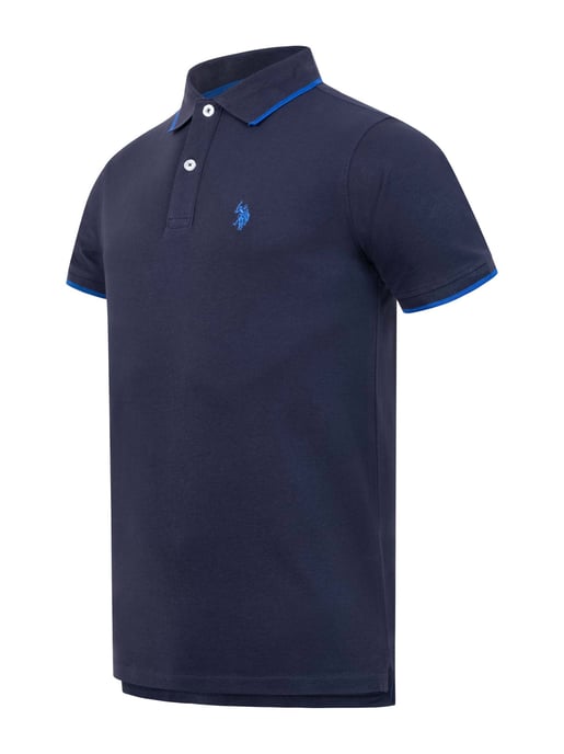 Polo para hombre U.S. Polo Assn. de algodón con detalles en contraste - Image 2