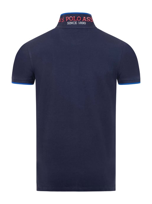 Polo para hombre U.S. Polo Assn. de algodón con detalles en contraste - Image 3