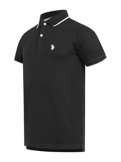 Polo para hombre U.S. Polo Assn. de algodón con detalles en contraste - Image 2