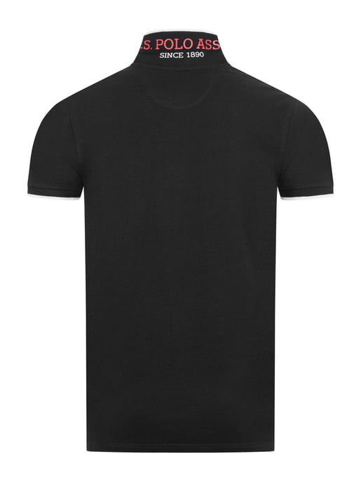 Polo para hombre U.S. Polo Assn. de algodón con detalles en contraste - Image 3