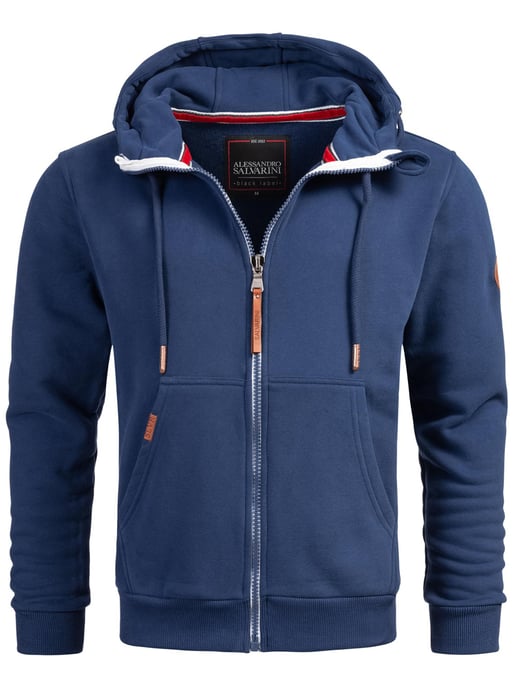 Sudadera con capucha para hombre Alessandro Salvarini AS292 con cremallera completa - Image 2