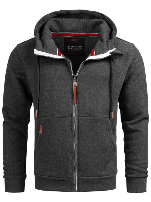 Sudadera con capucha para hombre Alessandro Salvarini AS292 con cremallera completa - Image 2