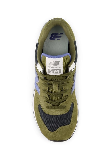 NEW BALANCE 574 TRAINER KHAKI/FAIRWEATHER BLUE - Image 2