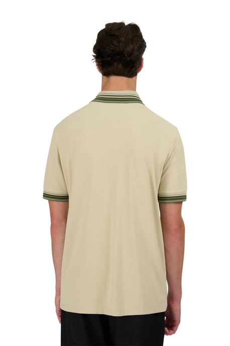 SANDBANKS GRADIENT RIB POLO STONE - Image 3