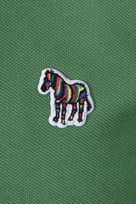 Paul Smith Reg Fit SS Polo Zebra Green - Image 3