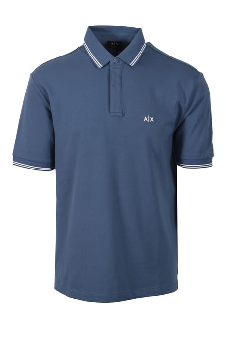ARMANI EXCHANGE POLO SHIRT CHINA BLUE - Image 1