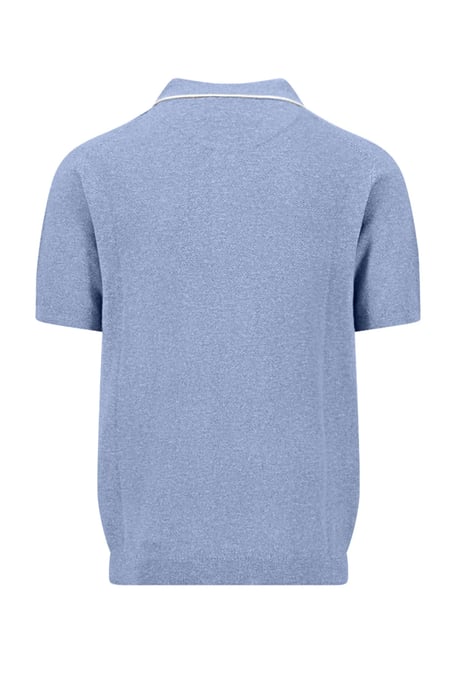 FYNCH-HATTON KNITTED POLO SHIRT NEW BREEZE - Image 2