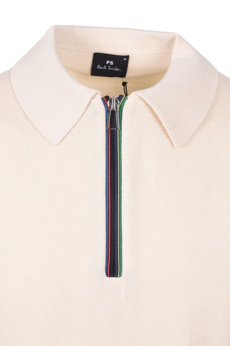 PAUL SMITH SWEATER SS POLO WHITE - Image 2