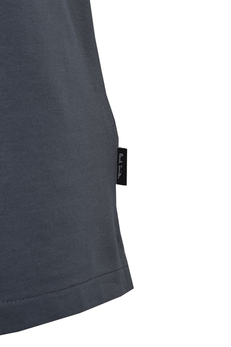 PAUL SMITH REG FIT ZIP POLO GREY - Image 3