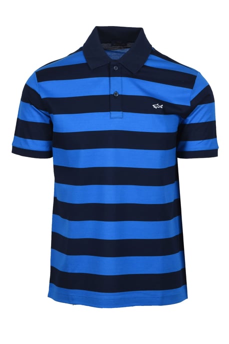 Paul & Shark POLO NAVY/BLUE STRIPE - Image 1