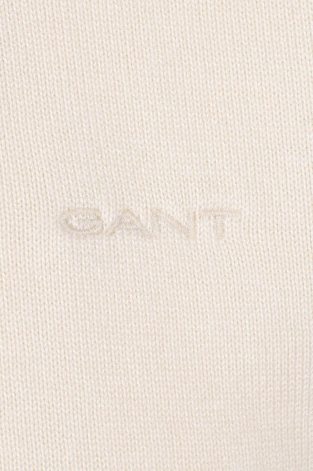 GANT COTTON MODAL KNITTED POLO CREAM - Image 3