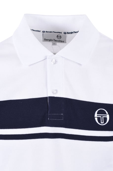 SERGIO TACCHINI YOUNG LINE POLO WHITE/MARITIME BLUE - Image 2