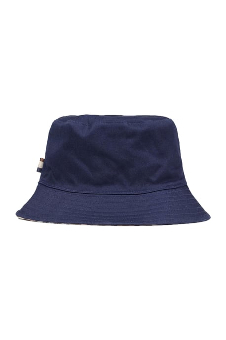 AQUASCUTUM REVERSABLE COTTON BUCKET HAT CHECK - Image 1